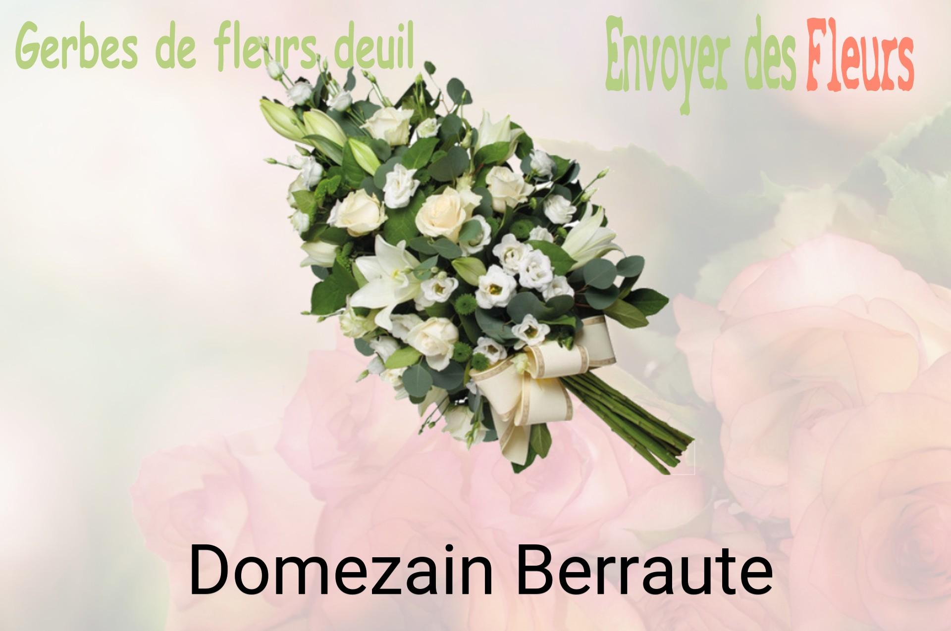 Gerbe de fleurs de deuil livrée à Domezain-Berraute